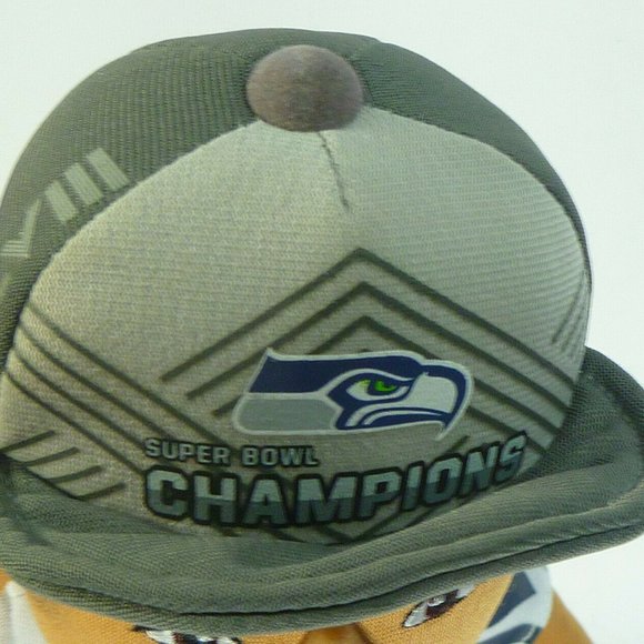 Seattle Seahawks Wilson # 3 NFL Super Bowl XLVIII Champions Plush Stuffed Toy - Picture 2 of 6